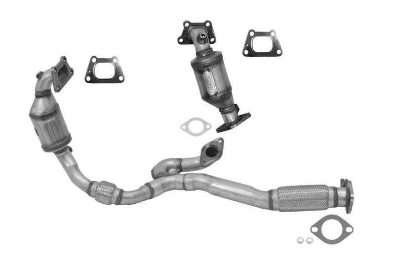 Cadillac SRX 3.0L Both Catalytic Converter & Flex Pipe 2010-2011 10H41324323